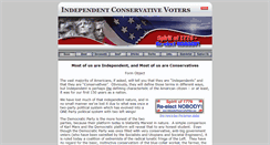 Desktop Screenshot of independentconservativevoters.com